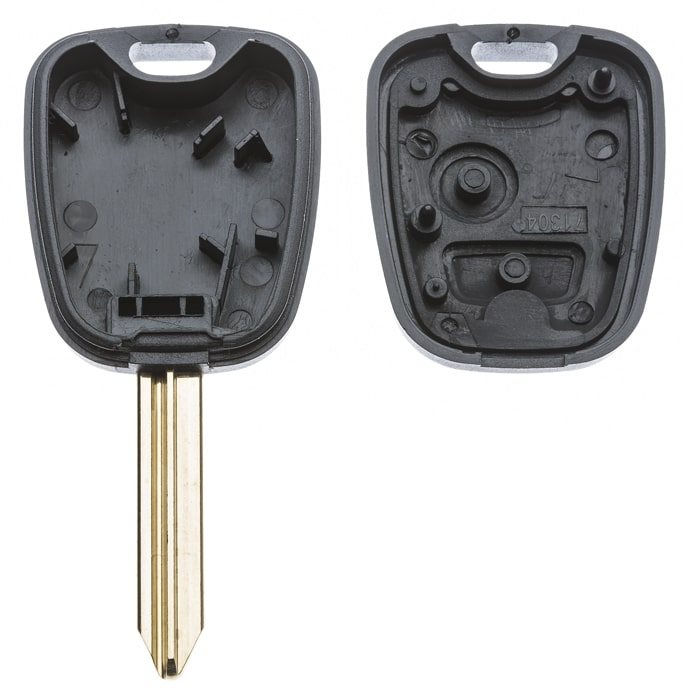 AUTOSLEUTEL PSA -LEGE BEHUIZING- INCLUSIEF 2 BUTTONS