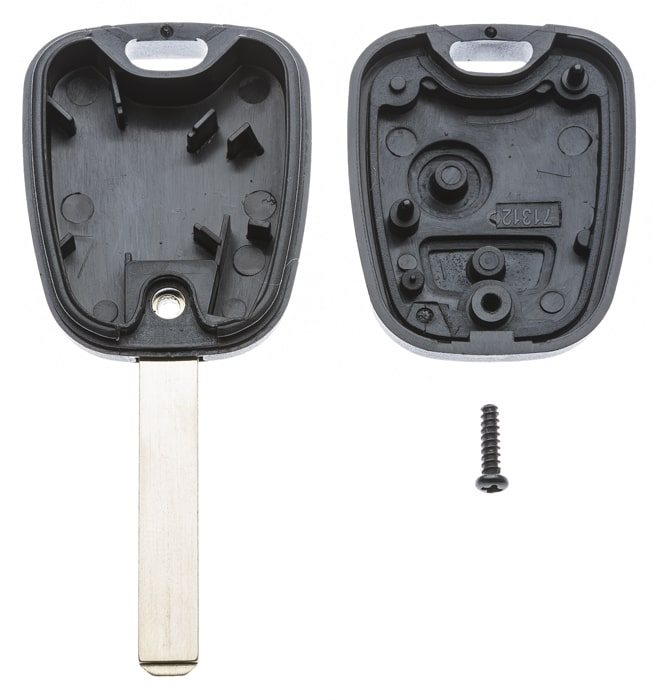 AUTOSLEUTEL PSA -LEGE BEHUIZING- INCLUSIEF 2 BUTTONS
