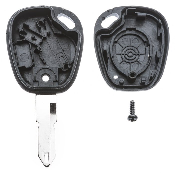AUTOSLEUTEL RENAULT -LEGE BEHUIZING- INCLUSIEF 1 BUTTON