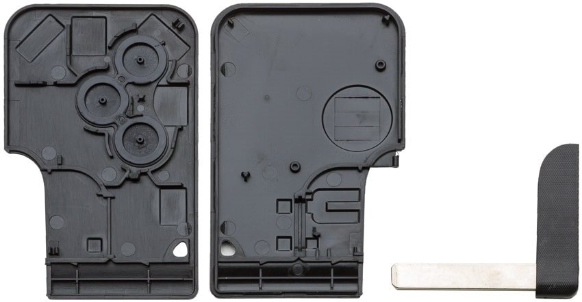 AUTOSLEUTEL RENAULT -LEGE BEHUIZING- INCLUSIEF 3 BUTTONS