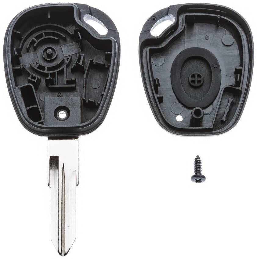AUTOSLEUTEL RENAULT -LEGE BEHUIZING- INCLUSIEF 1 BUTTON