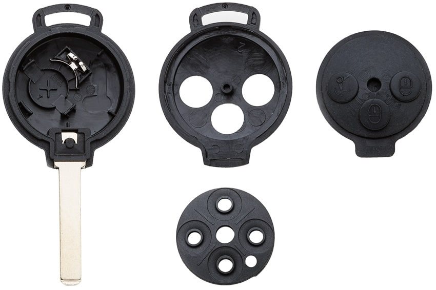 AUTOSLEUTEL SMART -LEGE BEHUIZING- INCLUSIEF 3 BUTTONS