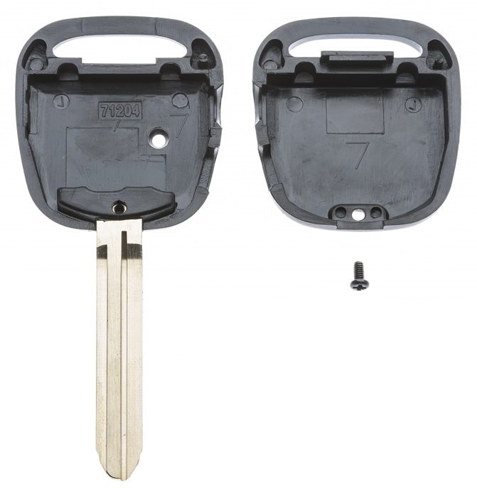 AUTOSLEUTEL TOYOTA -LEGE BEHUIZING- INCLUSIEF 2 BUTTONS