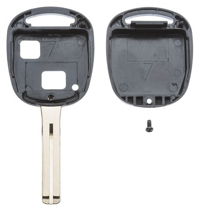 AUTOSLEUTEL TOYOTA -LEGE BEHUIZING- EXCLUSIEF 2 BUTTONS