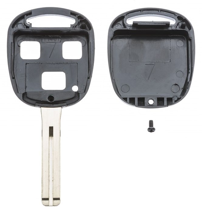 AUTOSLEUTEL TOYOTA -LEGE BEHUIZING- EXCLUSIEF 3 BUTTONS