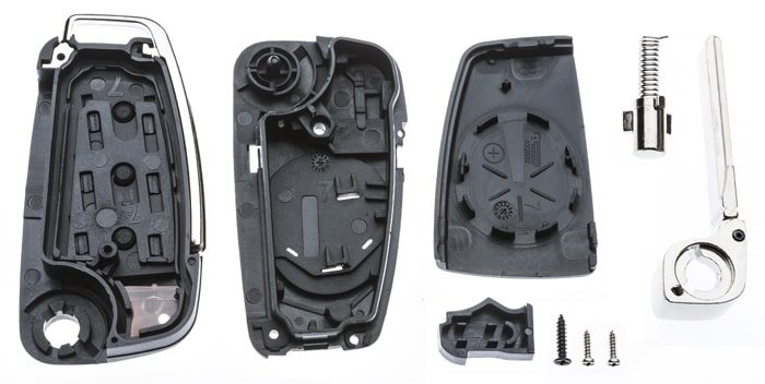 AUTOSLEUTEL VAG -LEGE BEHUIZING- INCLUSIEF 3 BUTTONS