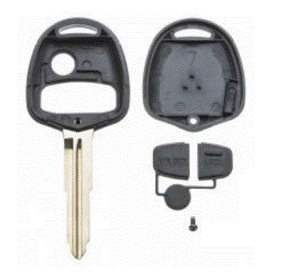 AUTOSLEUTEL LEGE BEHUIZING 3 KNOPS 2
