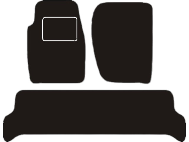 MATTENSET VELOURS (DONKERGRIJS) LANDROVER DISCOVERY 1989-02