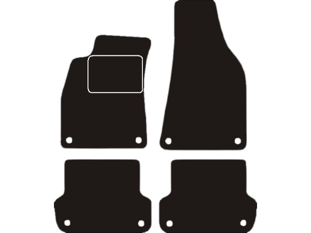 MATTENSET VELOURS (DONKERGRIJS) AUDI A4 2001-2005