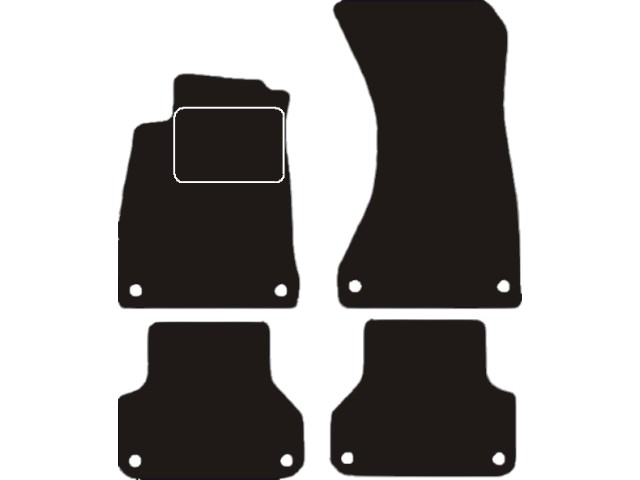 MATTENSET VELOURS (DONKERGRIJS) AUDI A4 2008-2015