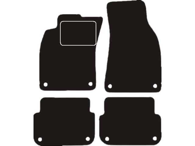 MATTENSET VELOURS (DONKERGRIJS) AUDI A6 2004-2007