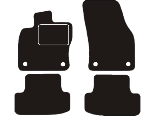 MATTENSET VELOURS (DONKERGRIJS) AUDI Q2 2016-