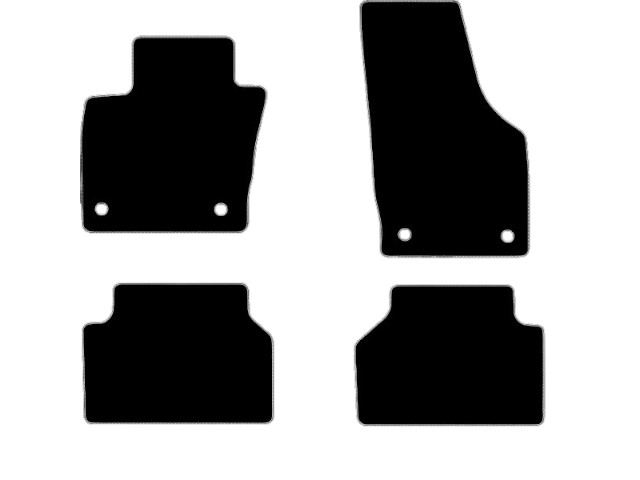 MATTENSET VELOURS (DONKERGRIJS) AUDI Q3 2011-
