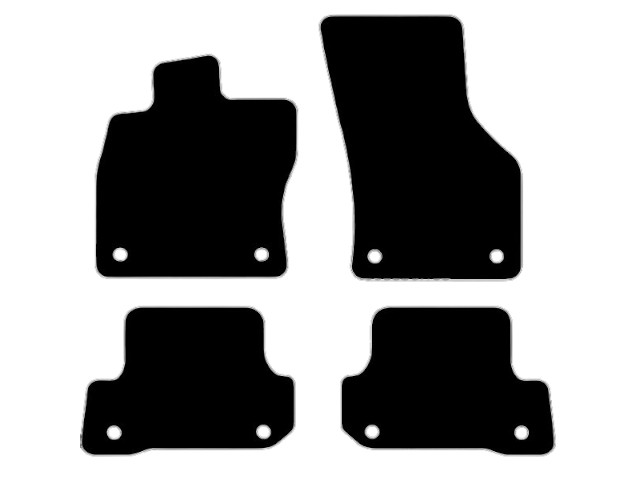 MATTENSET VELOURS (DONKERGRIJS) AUDI A3 CABRIO 2012-
