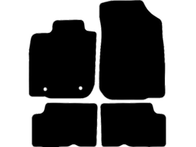MATTENSET VELOURS (DONKERGRIJS) DACIA DUSTER 2010-2014