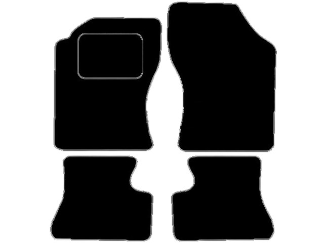 MATTENSET VELOURS (DONKERGRIJS) DAIHATSU CUORE L501 1995-1999