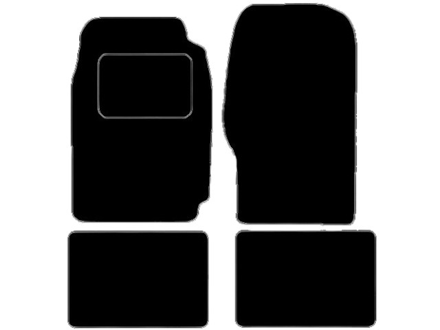 MATTENSET VELOURS (DONKERGRIJS) DAIHATSU ROCKY 1997-