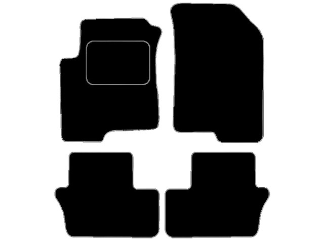 MATTENSET VELOURS (DONKERGRIJS) DODGE CALIBER 2006-