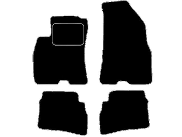 MATTENSET VELOURS (DONKERGRIJS) FIAT DOLBO PANOR 2010-