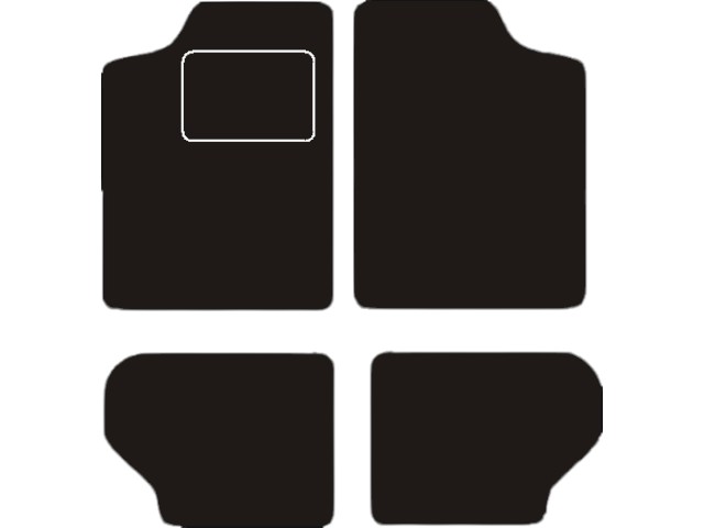 MATTENSET VELOURS (DONKERGRIJS) FORD ESCORT 1986-1990