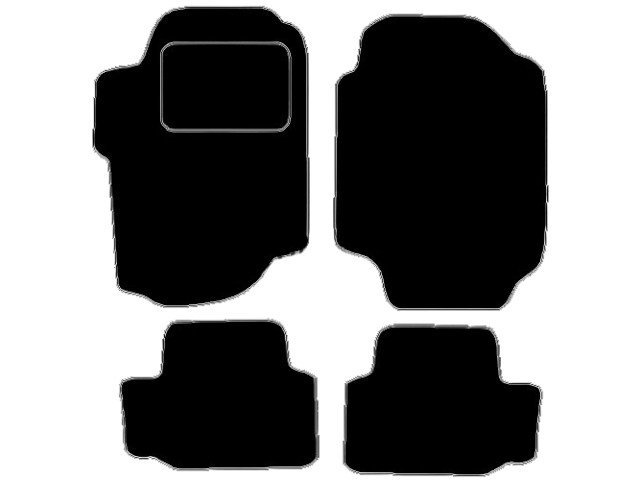 MATTENSET VELOURS (DONKERGRIJS) FORD ESCORT 1994-1995