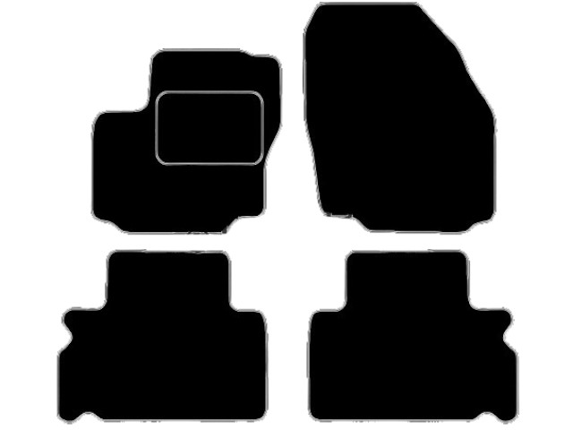 MATTENSET VELOURS (DONKERGRIJS) FORD GALAXY II 5-P-2006 5-PERS