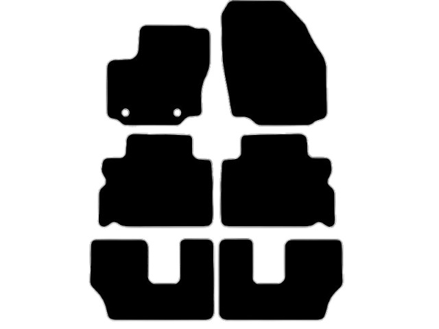 MATTENSET VELOURS (DONKERGRIJS) FORD GALAXY II 7-P-2006 7-PERS
