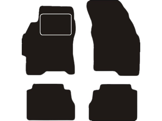 MATTENSET VELOURS (DONKERGRIJS) FORD MONDEO 1993-2000