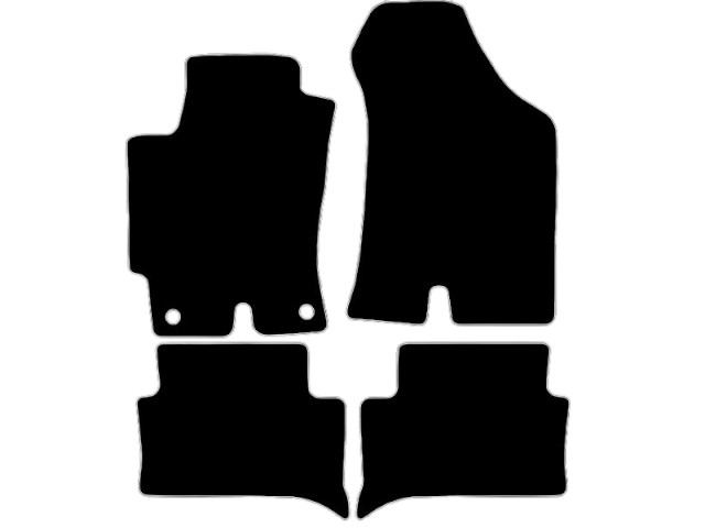 MATTENSET VELOURS (DONKERGRIJS) HYUNDAI COUPE FX 2002-