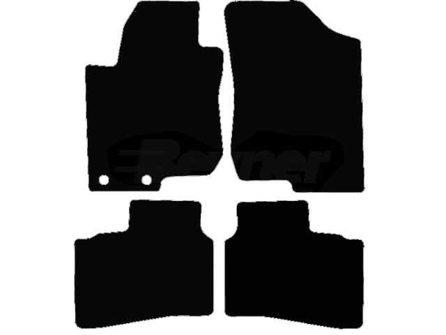MATTENSET VELOURS (DONKERGRIJS) HYUNDAI I30 2007-2012