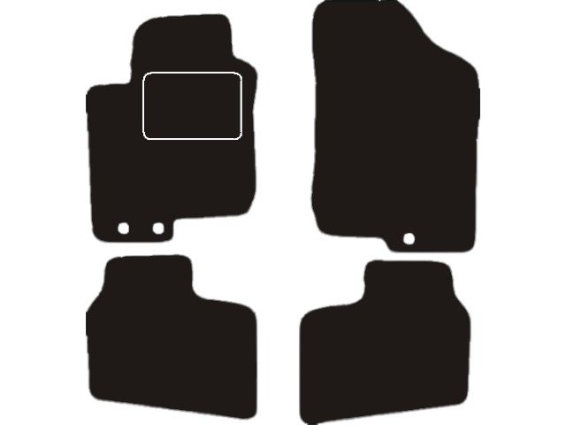 MATTENSET VELOURS (DONKERGRIJS) HYUNDAI I30 EU 2008-2012