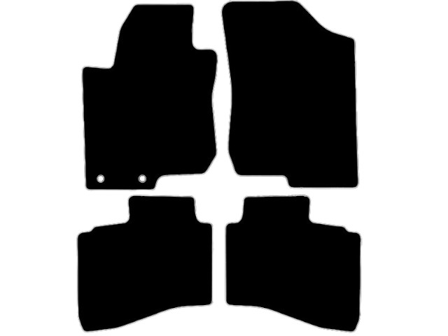 MATTENSET VELOURS (DONKERGRIJS) HYUNDAI I30 CW 2007-