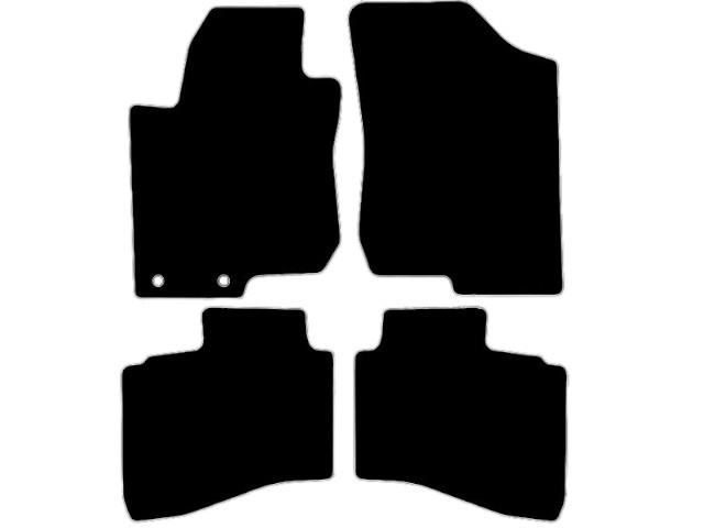 MATTENSET VELOURS (DONKERGRIJS) HYUNDAI I30 CW 2007-