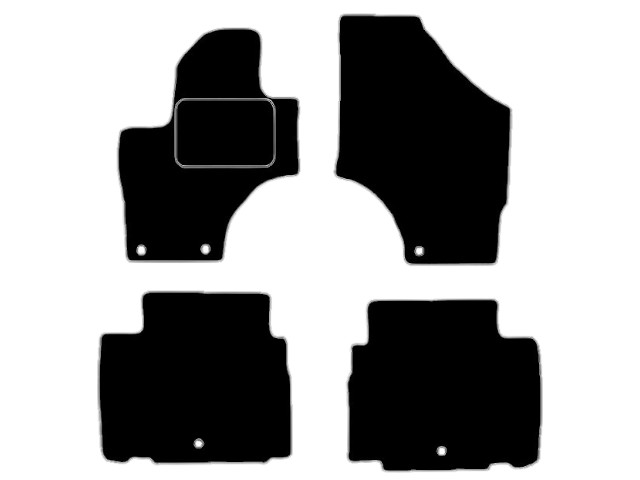 MATTENSET VELOURS (DONKERGRIJS) HYUNDAI IX55 2008-