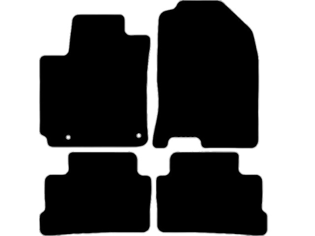 MATTENSET VELOURS (DONKERGRIJS) HYUNDAI KONA 2017-