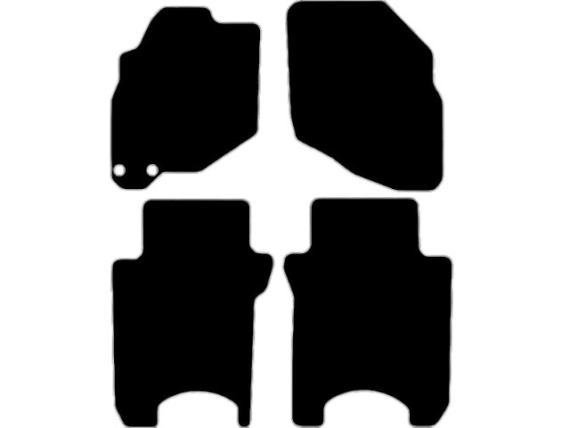 MATTENSET VELOURS (DONKERGRIJS) HONDA JAZZ II 2002-2008