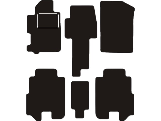 MATTENSET VELOURS (DONKERGRIJS) HONDA FR-V 2004-2010