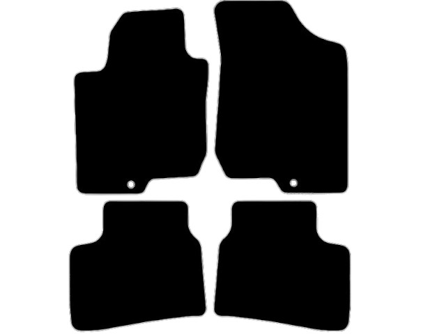 MATTENSET VELOURS (DONKERGRIJS) KIA CEED 2007-2012