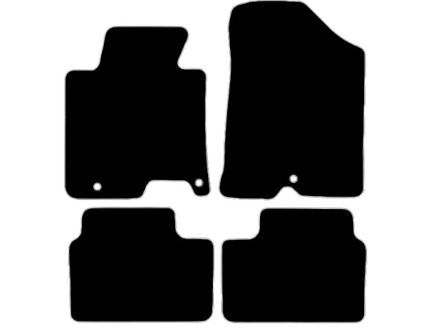 MATTENSET VELOURS (DONKERGRIJS) KIA CEED 2013-