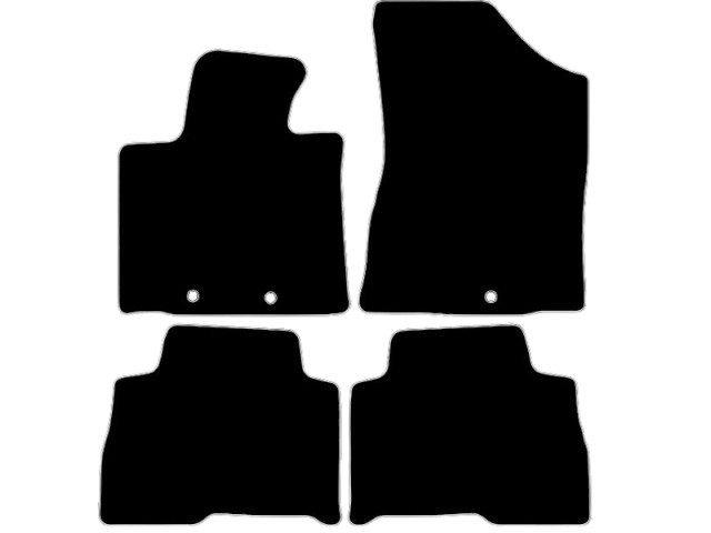MATTENSET VELOURS (DONKERGRIJS) KIA SORENTO IV 2013- 5-PERS