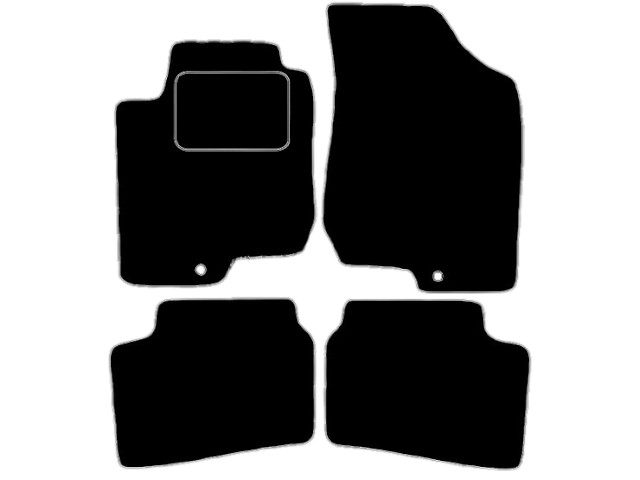 MATTENSET VELOURS (DONKERGRIJS) KIA PRO C 20EED 2007-