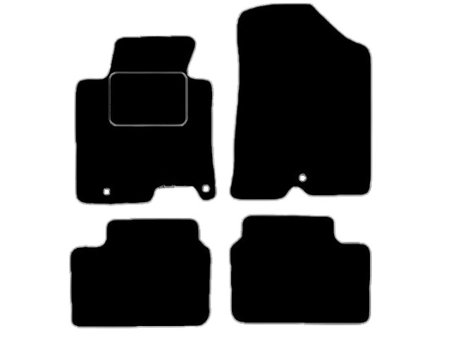 MATTENSET VELOURS (DONKERGRIJS) KIA PRO CEED 2013-