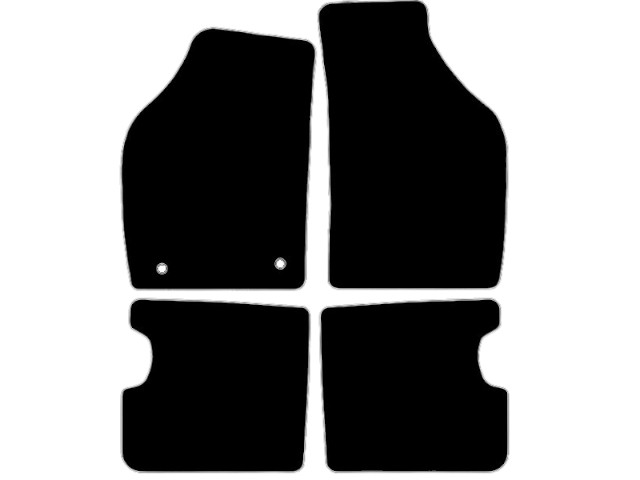 MATTENSET VELOURS (DONKERGRIJS) LANCIA YPSILON 2004-2010