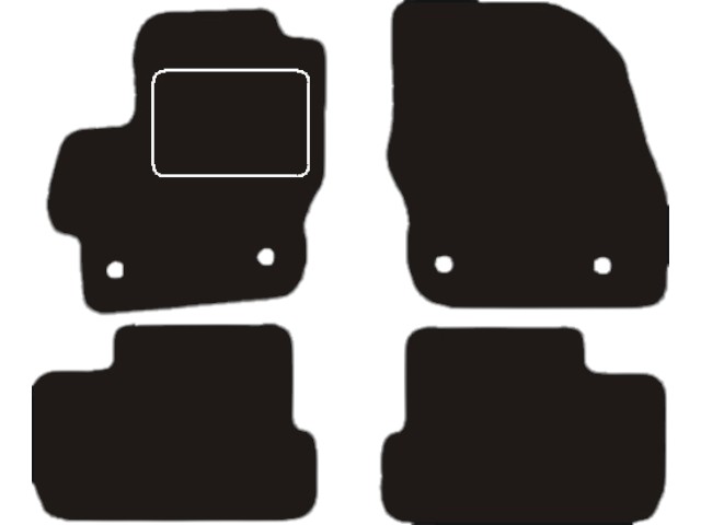 MATTENSET VELOURS (DONKERGRIJS) MAZDA 3 2009-2013