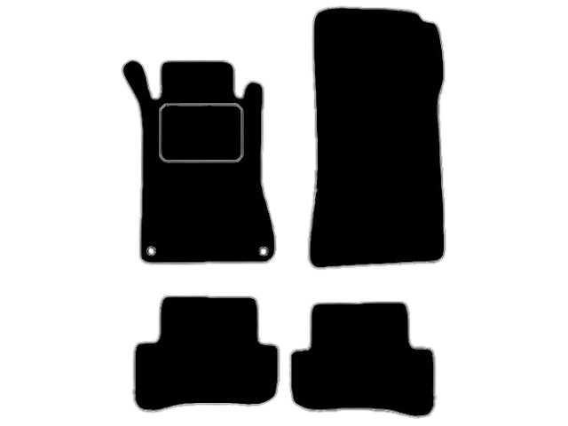 MATTENSET VELOURS (DONKERGRIJS) MERCEDES SPORTCOUPE 2001-2008