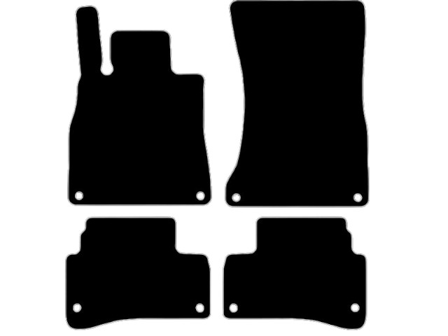 MATTENSET VELOURS (DONKERGRIJS) MERCEDES S W222 SWB 2014-
