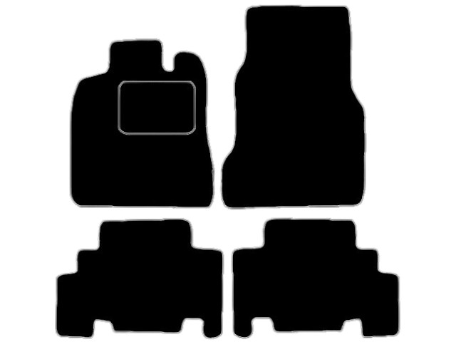 MATTENSET VELOURS (DONKERGRIJS) MERCEDES A 1997-2005