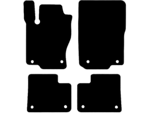 MATTENSET VELOURS (DONKERGRIJS) MERCEDES ML W166 2012-