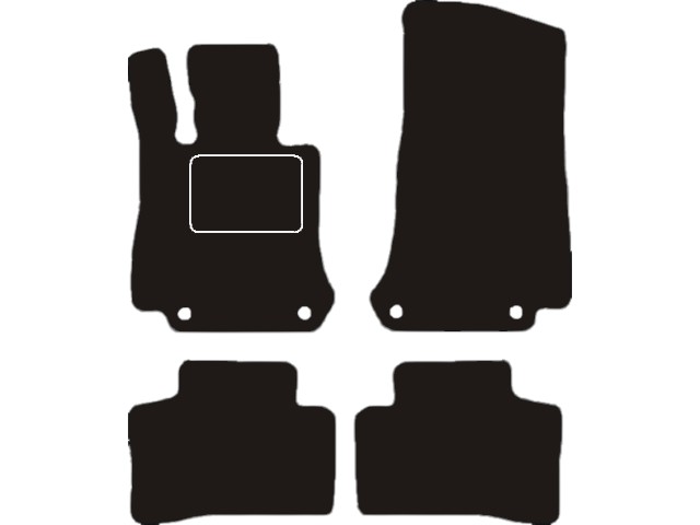 MATTENSET VELOURS (DONKERGRIJS) MERCEDES GLC 2015-
