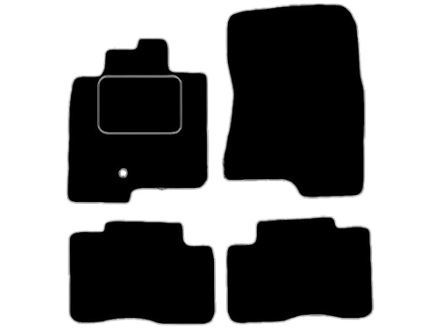 MATTENSET VELOURS (DONKERGRIJS) MITSUBISHI PAJERO 2007- KORT
